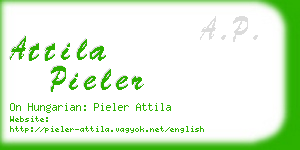 attila pieler business card